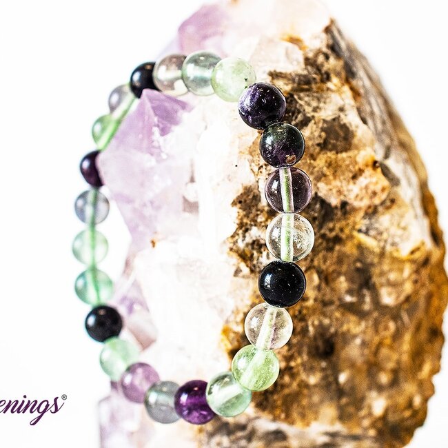 Rainbow Fluorite Bracelets - 8mm