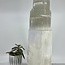 Selenite (Satin Spar Gypsum) Single Iceberg Tower Lamp Light - Large 14" (Cord & Bulb Included)