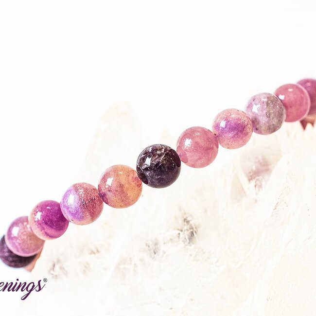 Purple Fluorite Bracelets (Silky) - 8mm