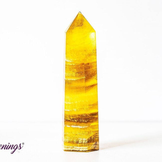 Yellow Fluorite Generator Tower Point - Large (4 - 5")
