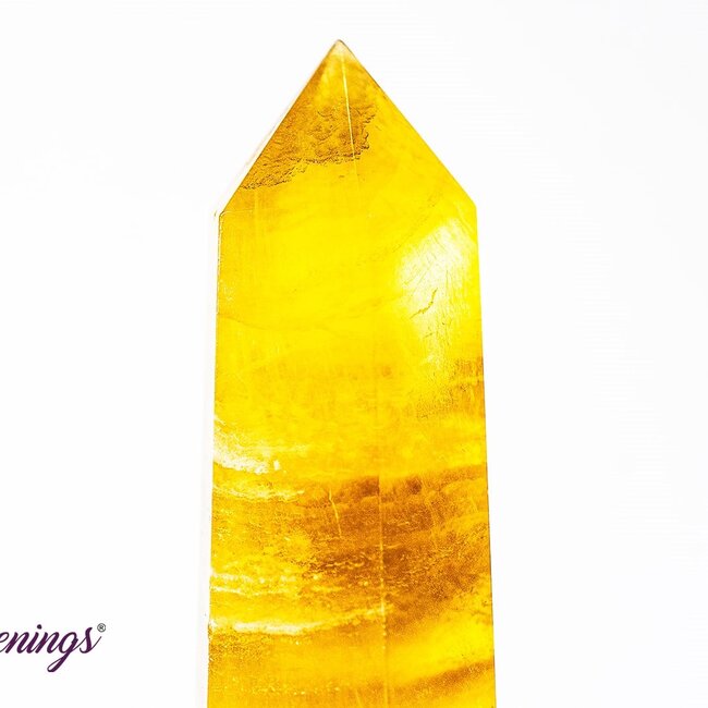Yellow Fluorite Generator Tower Point - Large (4 - 5")