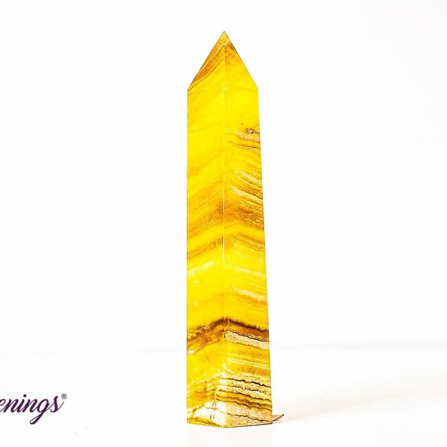 Yellow Fluorite Generator Tower Point - Large (4 - 5")