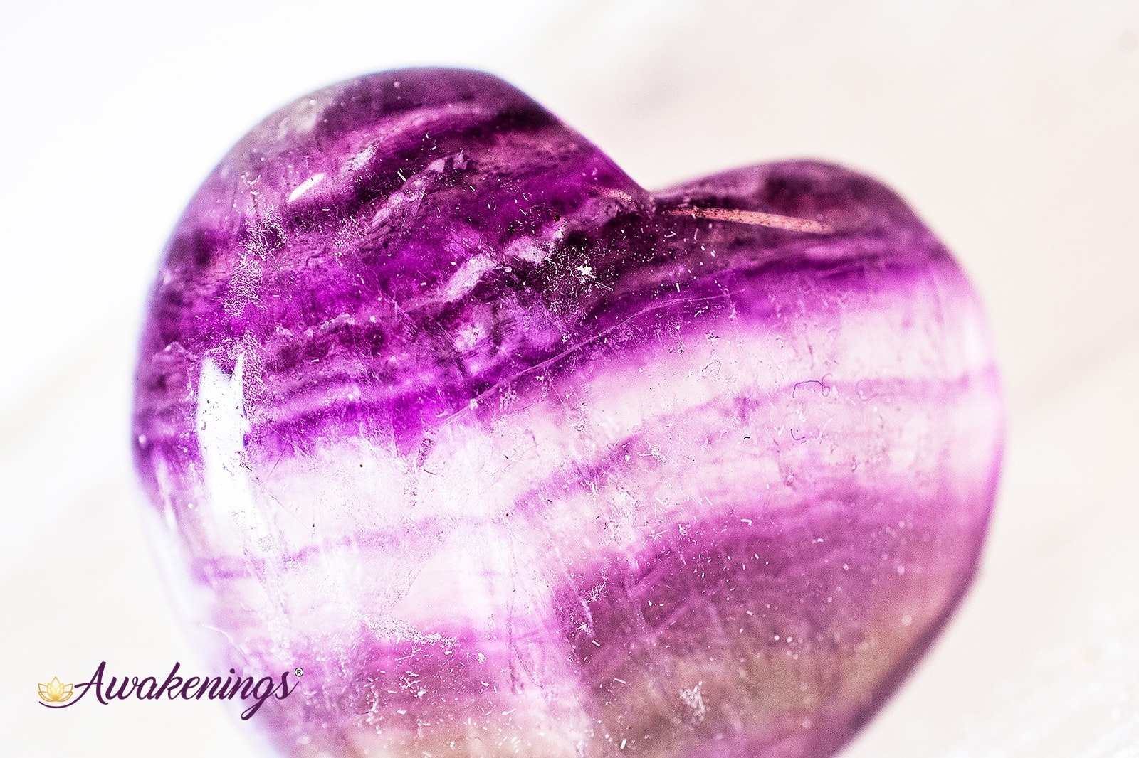 Rainbow Fluorite Puffy Heart - Awakenings Rainbow Fluorite Puffy Heart - Awakenings