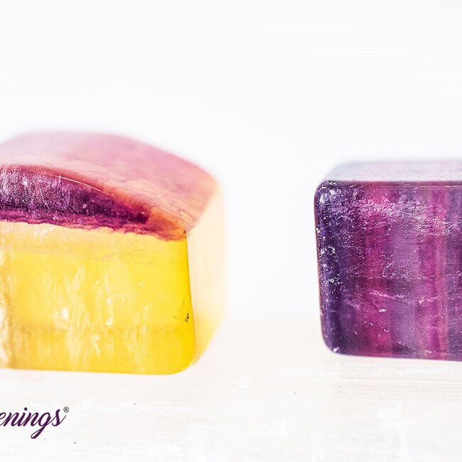 Rainbow Fluorite Cubes 1"