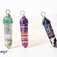 Rainbow Fluorite Pendants - Wire Wrapped Points