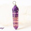 Rainbow Fluorite Pendants - Wire Wrapped Points