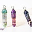 Rainbow Fluorite Pendants - Wire Wrapped Points