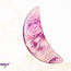Rainbow Fluorite Crescent Moons - Medium