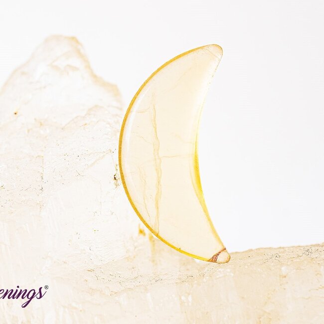 Rainbow Fluorite Crescent Moon - Medium