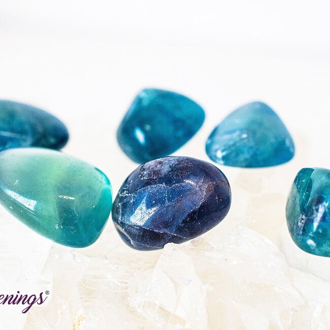 Blue Fluorite - Tumbled