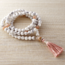 Gentle Ways Mala - Silver & Sage - White Howlite (Magnesite), Moonstone, Rose Quartz & Agate