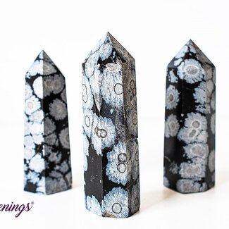Black Snowflake Obsidian Tower Point Generator - Medium (2-3")