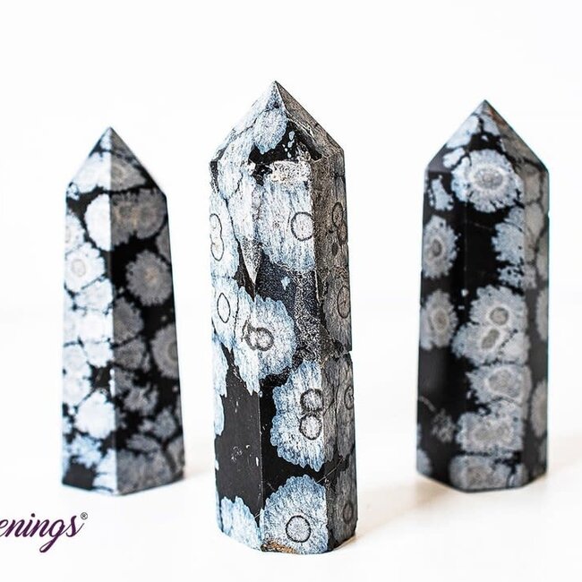 Black Snowflake Obsidian Tower Point Generator - Medium (2-3")