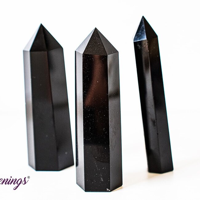 Black Obsidian Tower/Point/Generator- Large (3-4")