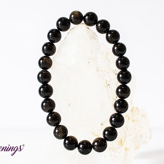 Goldsheen (Gold Sheen Golden) Obsidian Bracelets - 8mm