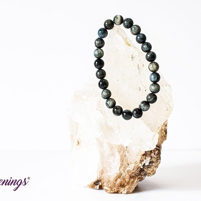 Silversheen (Silver Sheen) Obsidian Bracelets - 8mm