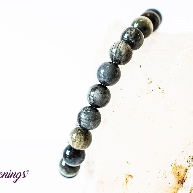Silversheen (Silver Sheen) Obsidian Bracelets - 8mm