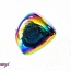 Black Obsidian Rainbow Aura - Tumbled Smooth