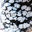 Snowflake Obsidian Puffy Hearts