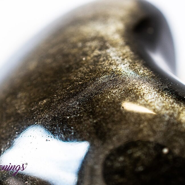 Goldsheen (Gold Sheen Golden) Obsidian Puffy Heart - Medium