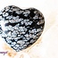 Snowflake Obsidian Puffy Hearts