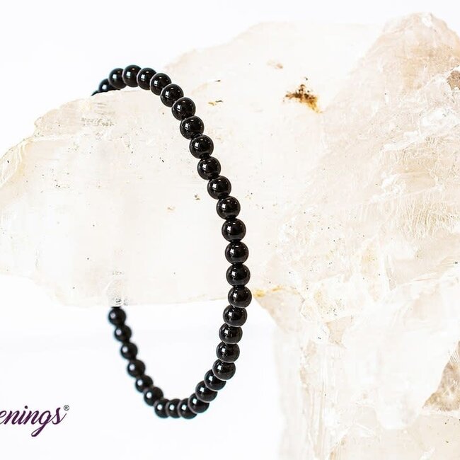 Black Obsidian Bracelets - 4mm Mini