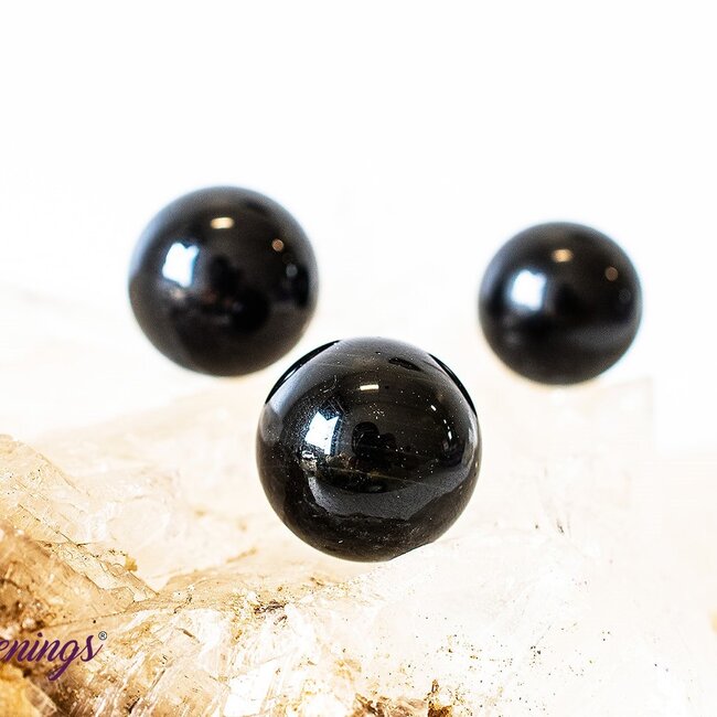 Black Obsidian Sphere Orb-15-20mm