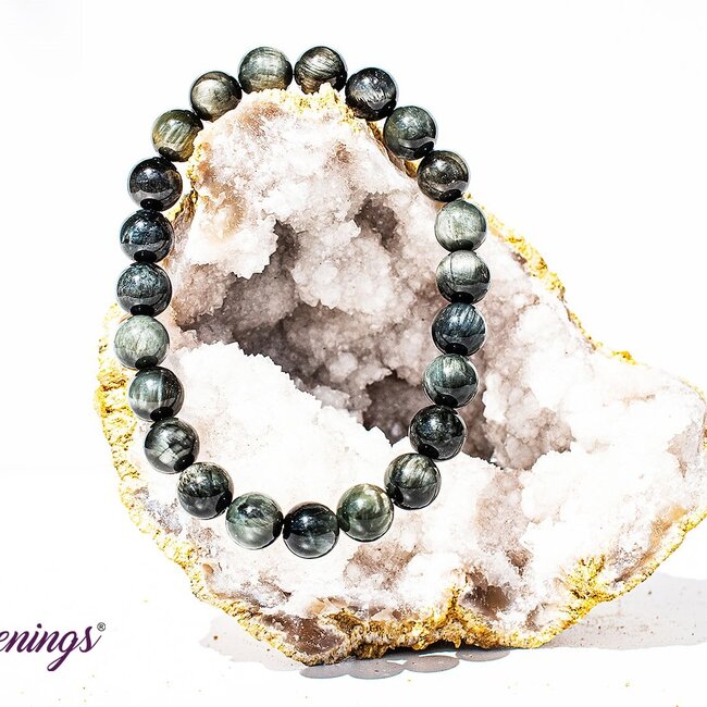 Silversheen (Silver Sheen) Obsidian Bracelets - 8mm