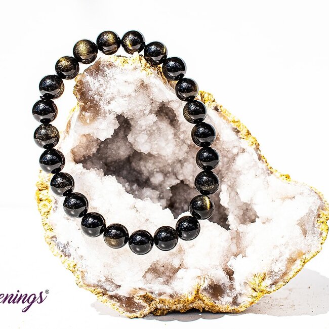 Goldsheen (Gold Sheen Golden) Obsidian Bracelets - 8mm