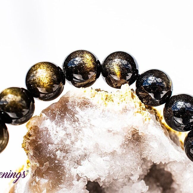 Goldsheen (Gold Sheen Golden) Obsidian Bracelets - 8mm