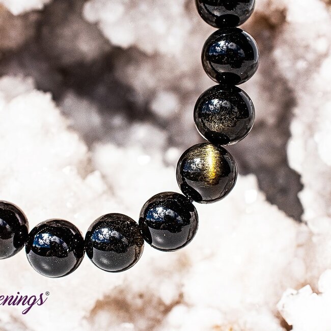Goldsheen (Gold Sheen Golden) Obsidian Bracelets - 8mm