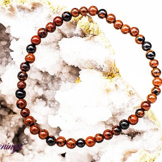 Mahogany Obsidian Bracelet-4mm