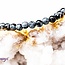 Snowflake Obsidian Bracelet- 4mm