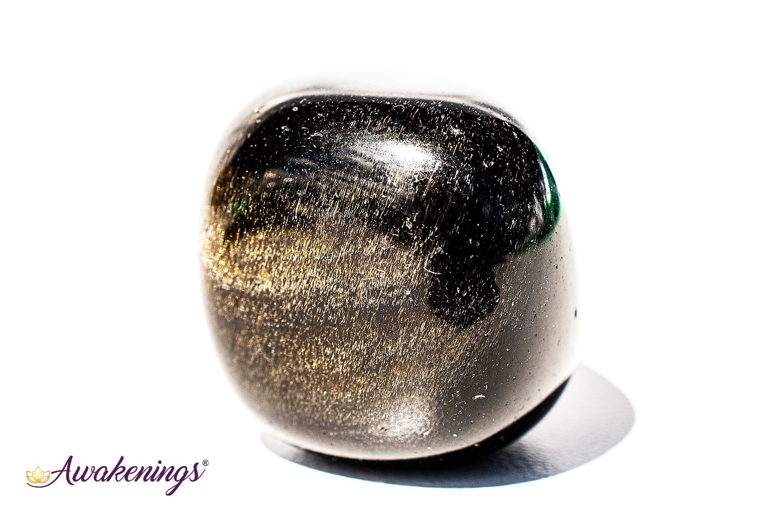 黒金 ブラックゴールデンオブシディアン Gold Sheen Obsidian Goldsheen (Gold Sheen Golden) Obsidian - Tumbled - Awakenings