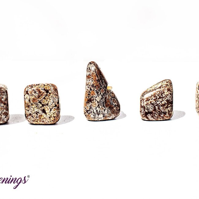 Brown (Chocolate) Snowflake Obsidian - Tumbled