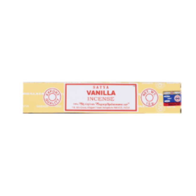 Vanilla Incense - 12 Sticks in Box 15g - Satya