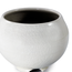 Incense Stick Burner Holder - Ivory White Ceramic Bowl - Ash
