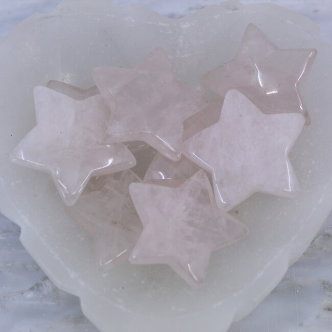 Rose Quartz Stars - Large 2"