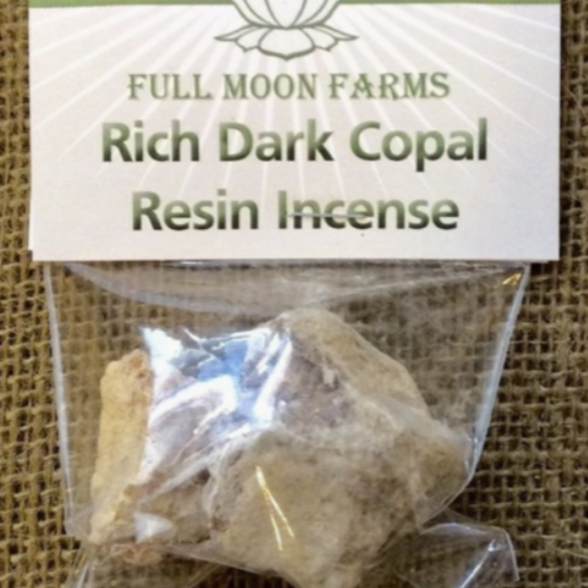 Rich Dark Copal Resin Incense Natural - 1oz Package - Full Moon Farms