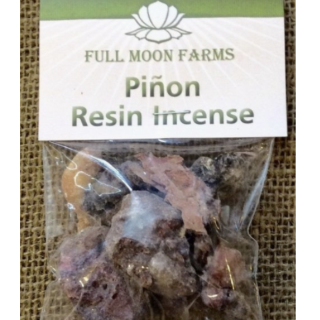 Pinon (Pine) Resin Incense Natural - 1oz Package - Full Moon Farms Charcoal
