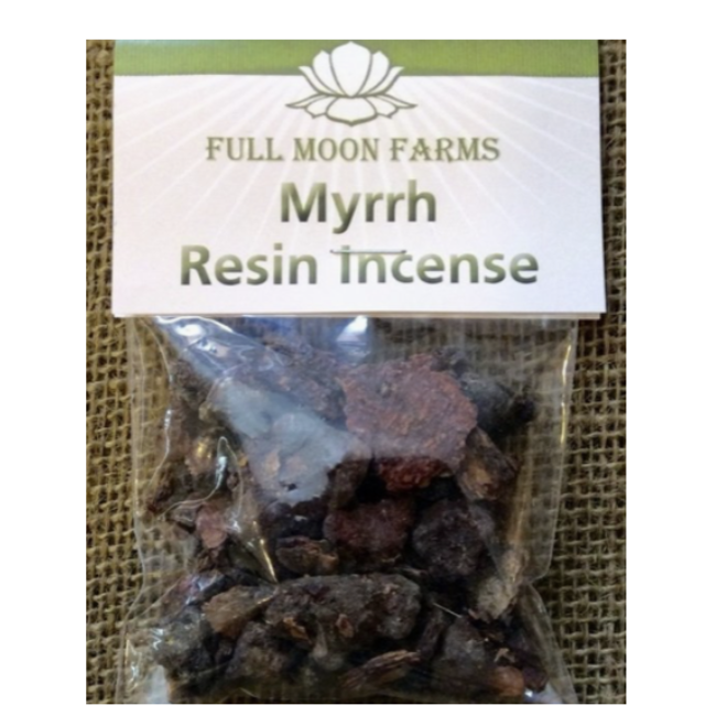 Myrrh Resin (Commiphora Molmol) Incense 1oz - Full Moon Farms