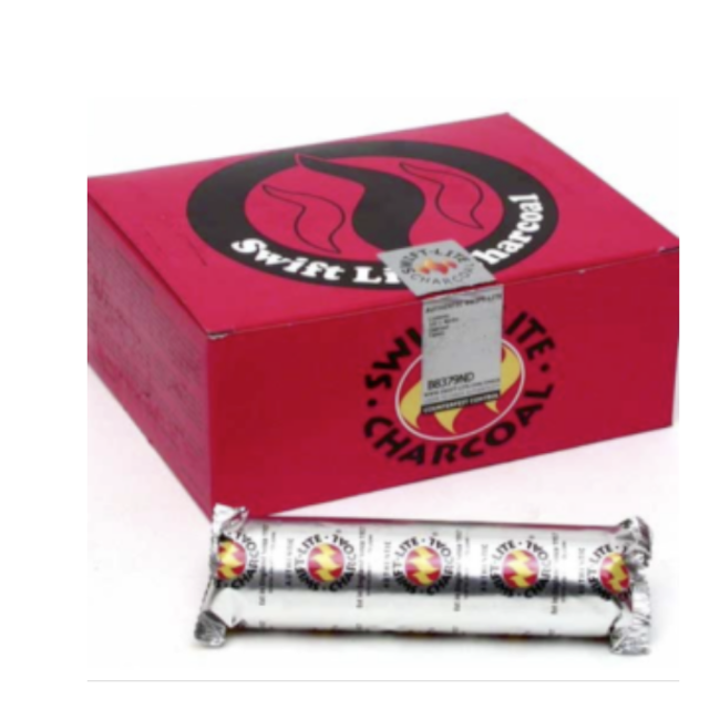 Charcoal (Swift Quick Lite) Disks Tablets Briquettes Rounds - 10 Piece Package - Resin Incense Burner