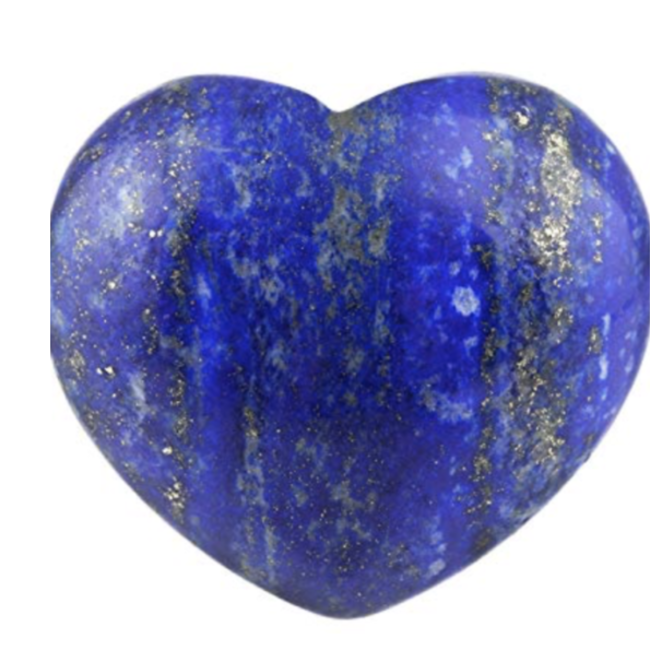 Lapis Lazuli Puffy Hearts - Medium