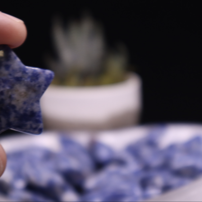 Sodalite Stars - Medium (Blue Spot)