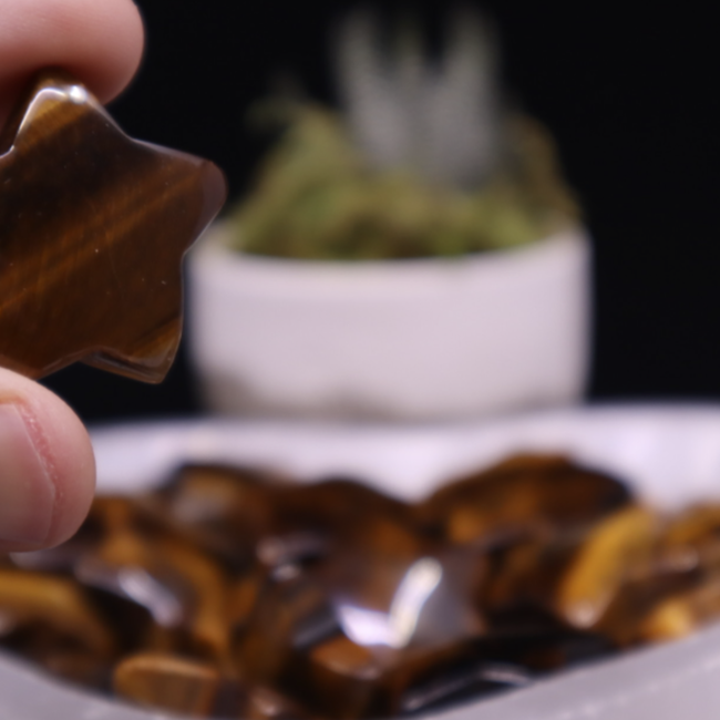 Gold Tigers Eye Stars - Medium