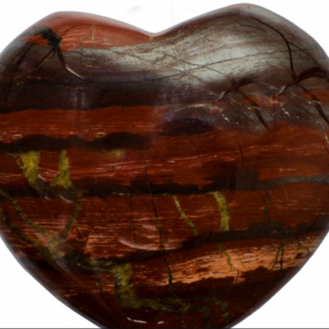 Poppy Jasper Puffy Hearts