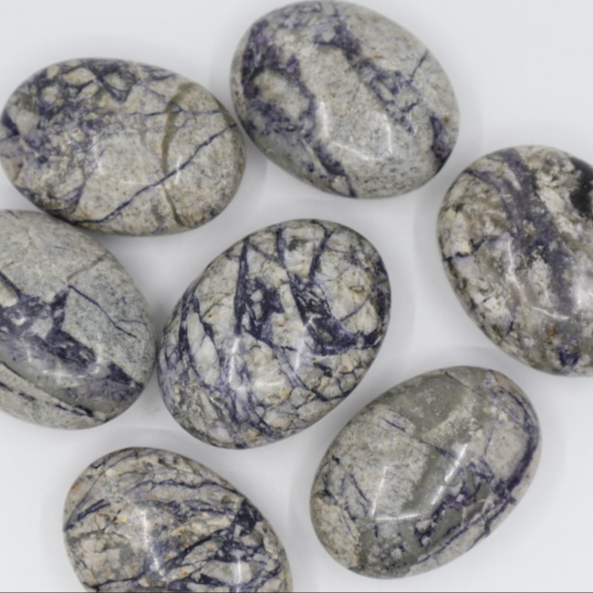 Tiffany Stone (Bertrandite) Palm Pillow Pocket Stones