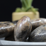 Black Moonstone Palm Pillow Pocket Stone - Large
