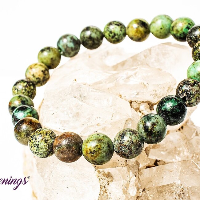 African Turquoise Bracelets - 8mm