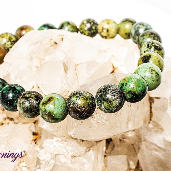 African Turquoise Bracelets - 8mm